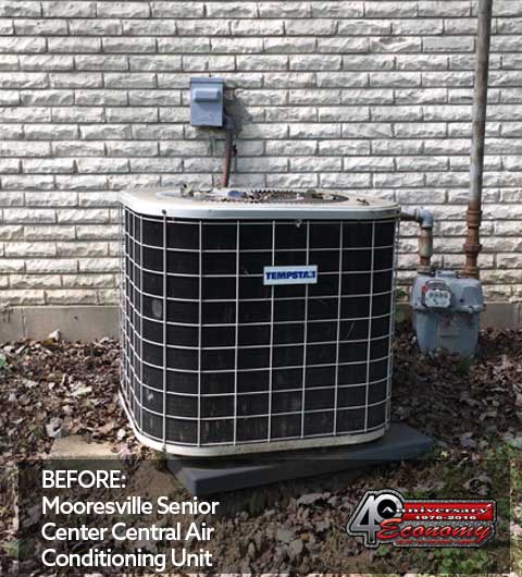 replace old central air unit